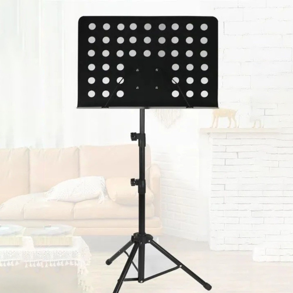 Music Stand Folding - حامل موسيقى قابل للتعديل الارتفاع، حامل