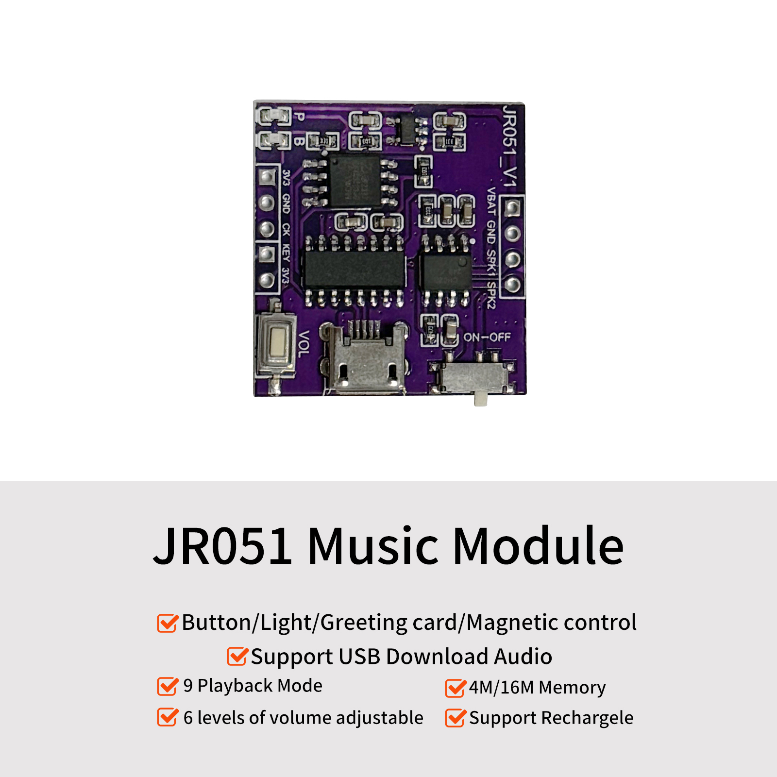Audio Music For Download - وحدة صوت موسيقية مع تنزيل USB