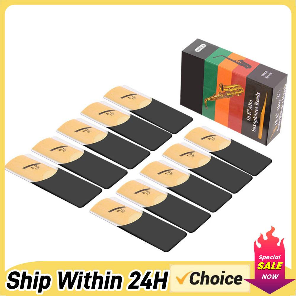 Saxophone Reed Pack - 10 قطع من أعواد الساكسفون الألتو،