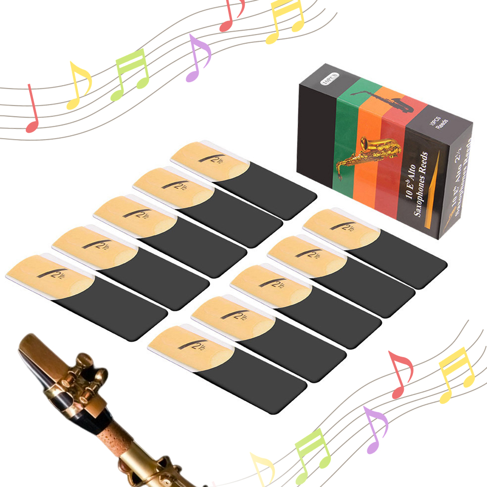 Saxophone Reed Pack - 10 قطع من أعواد الساكسفون الألتو