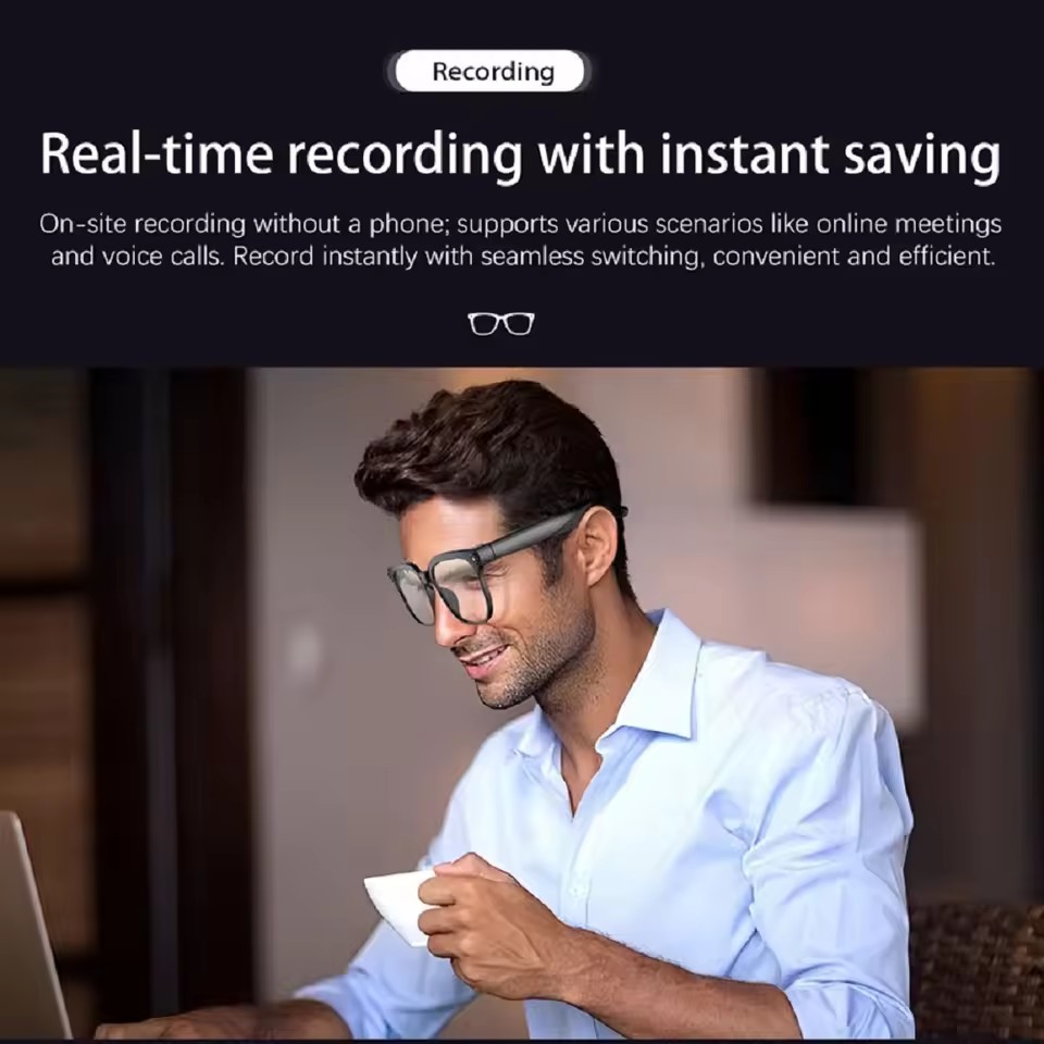 نظارات ذكية M02S بتقنية الذكاء - مراجعة Audio With Music Ai وسعره