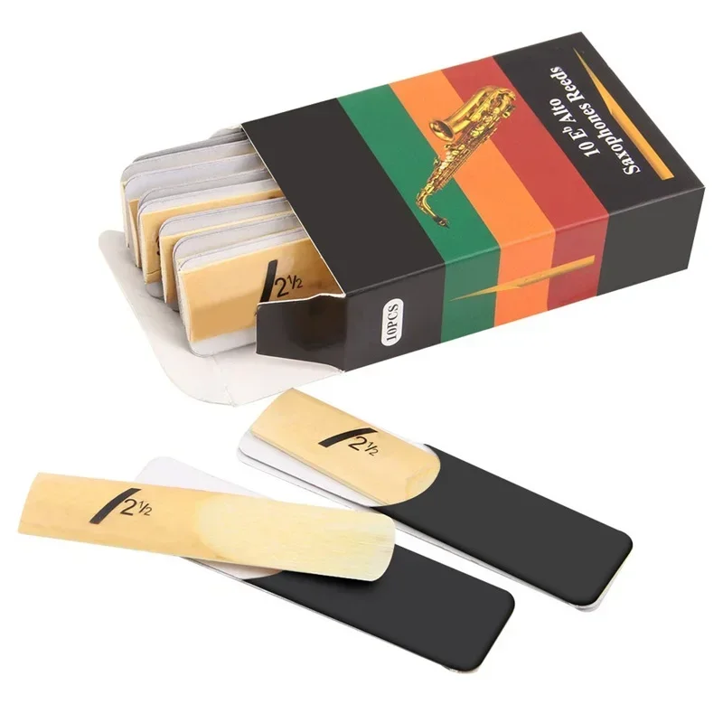 10 قطع/عبوة صفائح قصب للساكسفو - مراجعة Saxophone Reed Pack وسعره