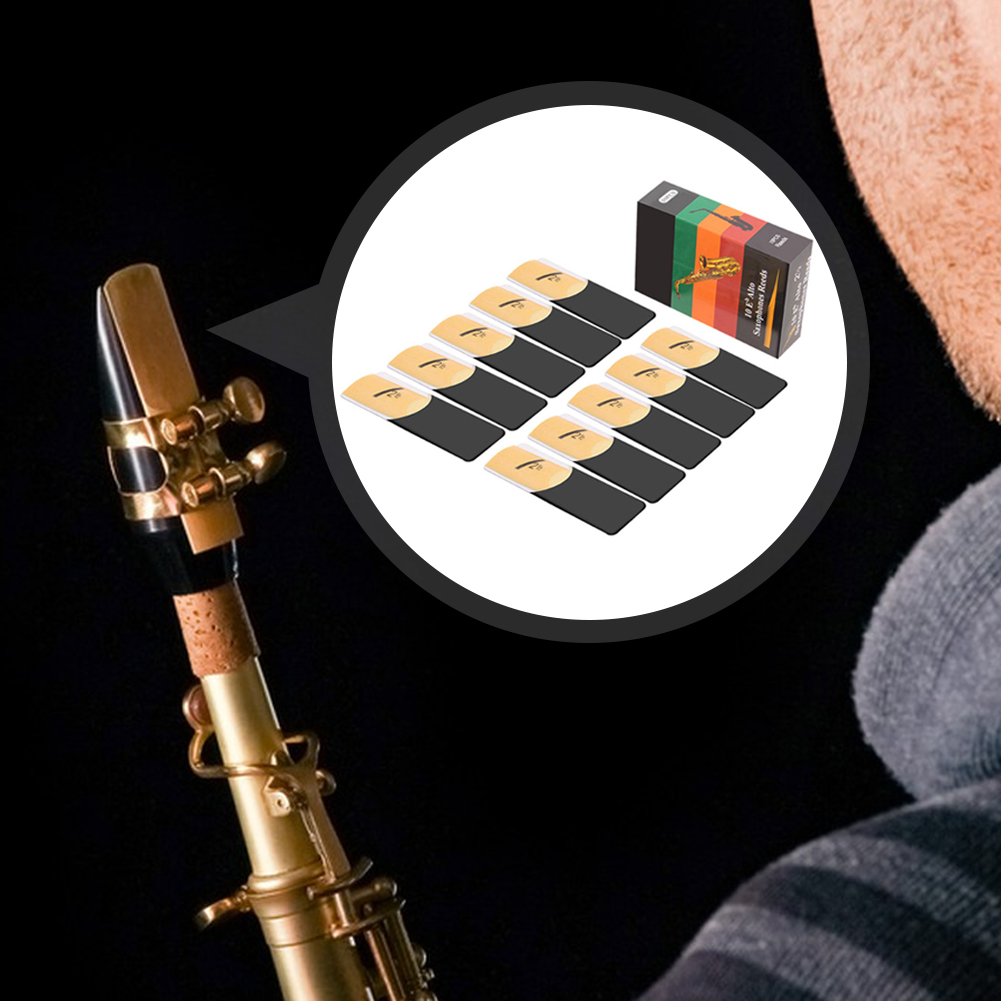 10 قطع من أعواد الساكسفون الأل - مراجعة Saxophone Reed Pack وسعره