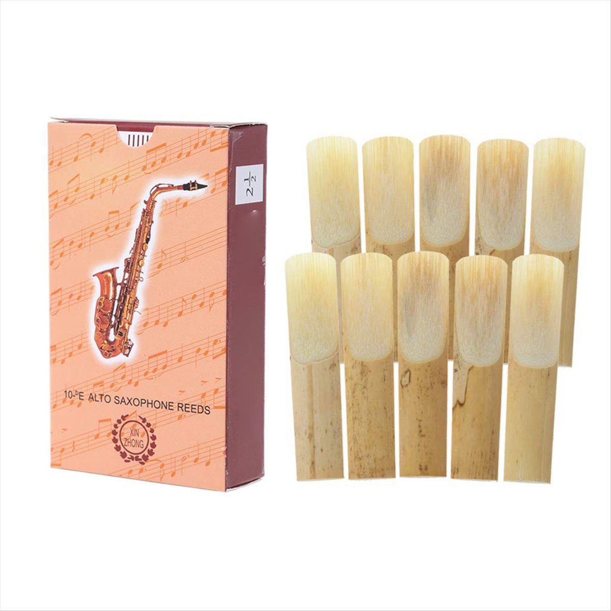 مجموعة من 10 قطع من ريشات ساكس - مراجعة Saxophone Reed Pack وسعره
